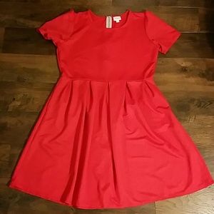 LuLaRoe | Red Amelia Dress